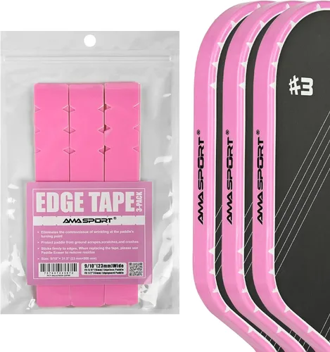 Miniatura 27 de PICKLETECH Cinta de protección de pala de pickleball – Protector de borde de cabeza de paleta – Cinta de protección de borde de raqueta ajuste