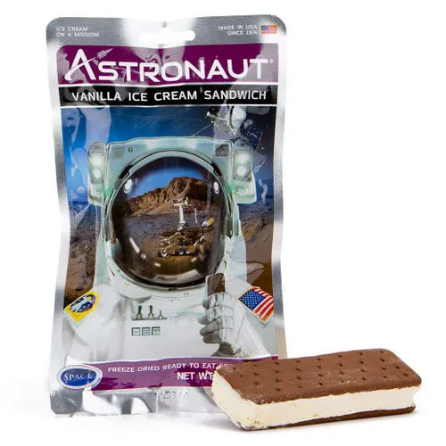 Miniatura 2 de Astronaut Foods - Sandwich de helado congelado, postre espacial de la NASA, vainilla, 1 unidad