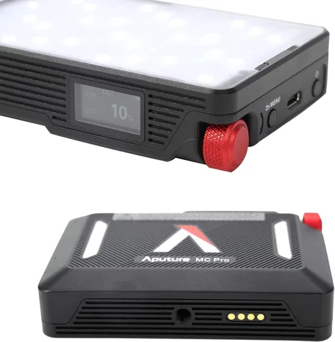 Miniatura 4 de Aputure MC PRO - Luz de video para cámara, panel de luz de cámara LED, 2,000-10,000k, función de absorción magnética, polvo y resistente al agua