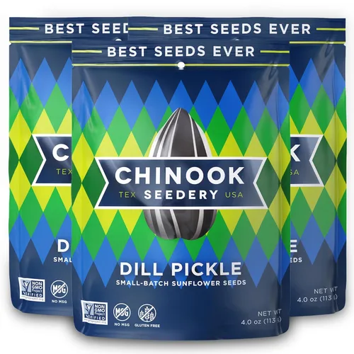 Chinook Seedery Semillas de girasol tostadas, bocadillos keto de semillas gigantes, lo mejor para paquetes de aperitivos, regalos de alimentos sin