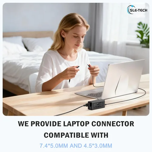 Miniatura 5 de SLE-TECH Cargador portátil de 65W compatible con Dell Inspiron 13 14 15 17 3000 5000 7000 Serie Conecta cargadores (7.4mm y 4.5mm)