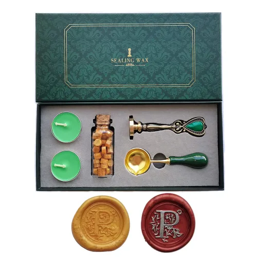 Miniatura 10 de Fancy Letters S - Juego de sellos de cera personalizados, sello de cera para tarjetas de cartas invitaciones letras S