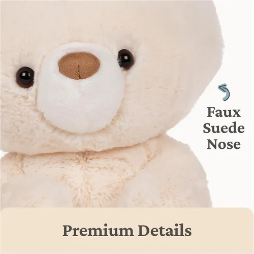 Miniatura 5 de GUND Oso de peluche Kai, animal de peluche prémium para edades de 1 año en adelante, vainilla/crema, 12 pulgadas