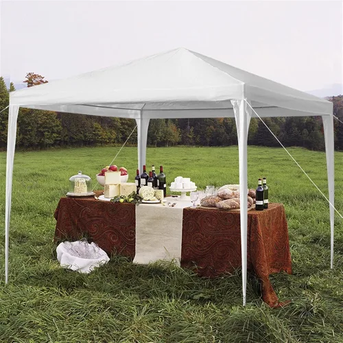 Miniatura 8 de Tienda de campaña instantánea de 10 x 10 pies para fiestas, carpa para exteriores, refugio impermeable y portátil con tela de polietileno, tubos