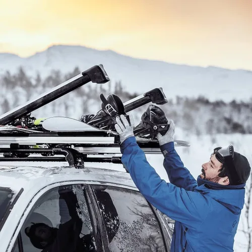 Miniatura 5 de Thule SnowPack Extender Esquí/Snowboard Rack (6pr/4 Tablas), Negro