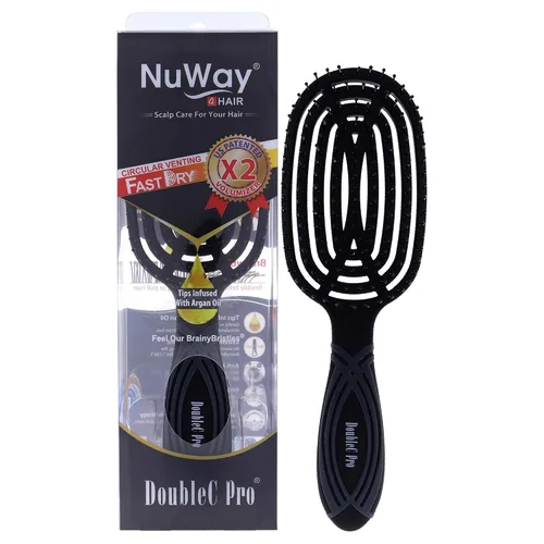 Miniatura 19 de NuWay® DoubleC® Pro - Cepillo profesional para desenredar el cabello, cepillo patentado de doble curva para el cuidado del cuero cabelludo