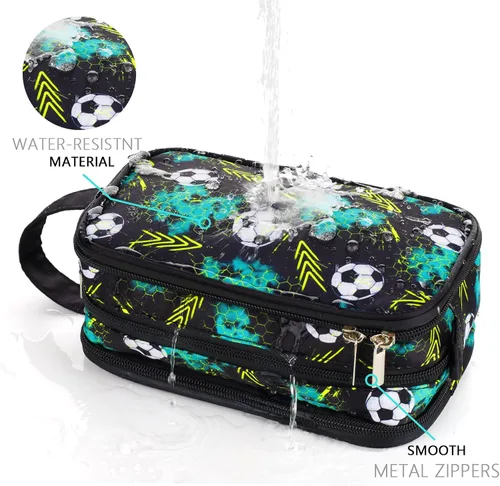 Miniatura 4 de Neceser infantil para niñas y niños, Fútbol negro