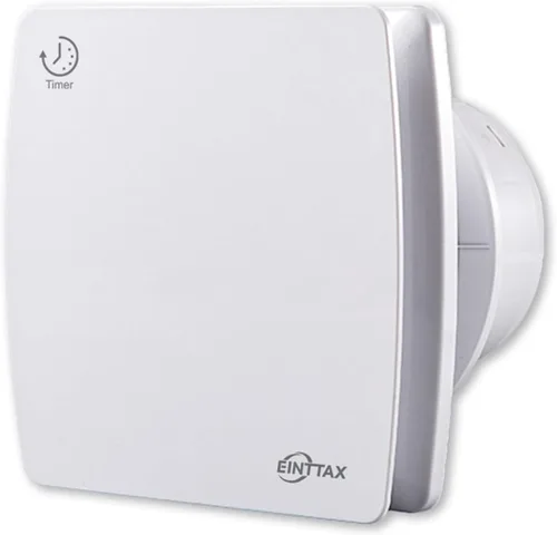 Ventilador de Escape de 4 Pulgadas, Ventilador de Escape de Baño de Montaje en Pared de 56 CFM con Temporizador y Amortiguador de Contraflujo,