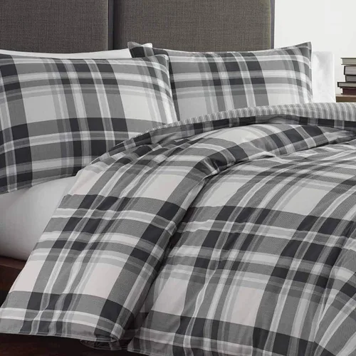Miniatura 4 de Eddie Bauer - Juego de edredón Queen, ropa de cama reversible de algodón con fundas a juego, decoración del hogar a cuadros para todas las Coal