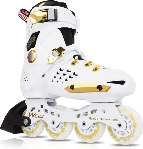 Patines en línea para mujeres y hombres, patines profesionales de fitness para adultos, patines de velocidad en línea de alto rendimiento para Oro