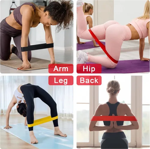Miniatura 7 de Bandas de resistencia para tobillos con puños, equipo de entrenamiento para gimnasio en casa, equipo de ejercicio para levantar glúteos y trasero