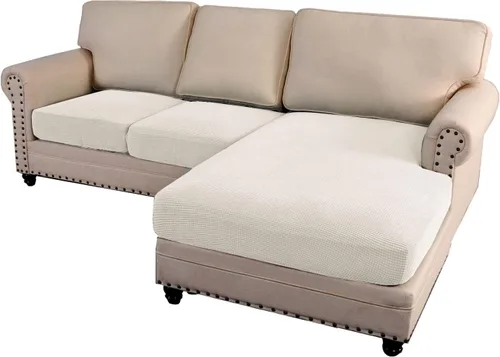 Miniatura 42 de ADPON Fundas de sofá modular, funda de cojín para sofá o sillón en forma de L, funda separada para sofá seccional izquierdo o derecho (1 diván, gris)