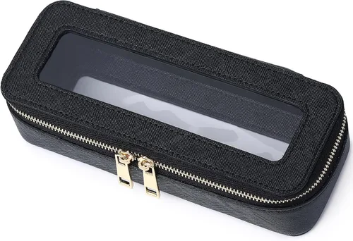 Miniatura 66 de Pinkmik Pequeña bolsa de maquillaje, mini estuche transparente para maquillaje y neceser con cremallera, organizador de bolsos para mujer