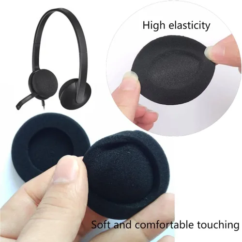 Miniatura 4 de VUFVOID 4 almohadillas de espuma de repuesto de 2.165 in/2.2 pulgadas, almohadillas de esponja aplicables para la mayoría de auriculares de teléfono