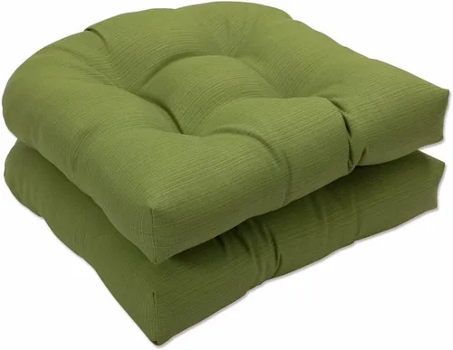 Miniatura 9 de Pillow Perfect 550435 - Cojines de asiento acolchados para exteriores/interiores Fresco (respaldo redondo), 19 x 19 pulgadas, amarillo, 2