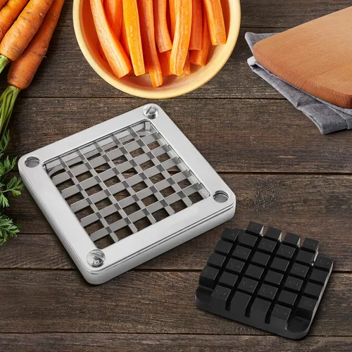 Miniatura 8 de WICHEMI Cuchilla de repuesto para picadora de verduras comercial de 1/2 pulgadas, cortador de cebolla de acero inoxidable, cuchillas y bloque