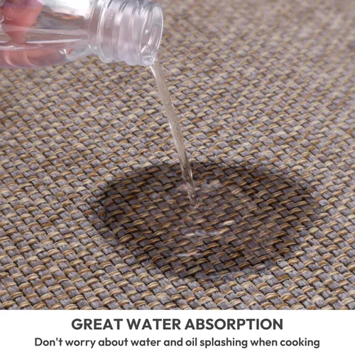 Miniatura 6 de Tapetes de cocina para piso, alfombra de cocina, antideslizante, lavable, absorbente para delante del fregadero, entrada, pasillo, tapete de puerta