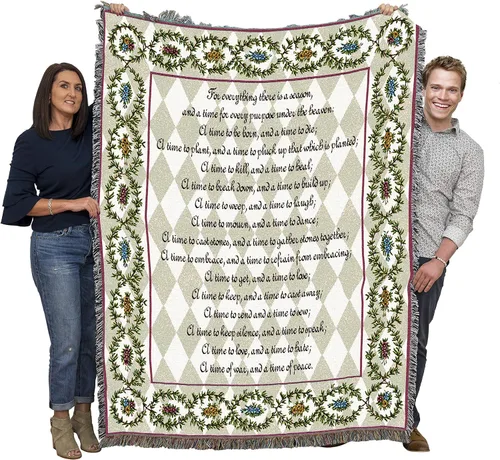 Miniatura 29 de Pure Country Weavers Great is Thy Faithfulness Blanket - Escrituras - Lamentaciones 3:23 - Tapiz cuadrado para regalo de regazo tejido de algodón