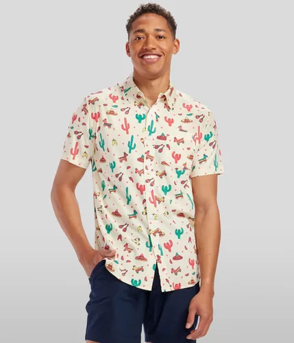Miniatura 2 de Tipsy Elves Camisas hawaianas para hombres, informales de playa para verano, tela elástica con ajuste moderno