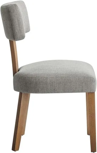 Miniatura 5 de Modway Nalani - Juego de 2 sillas de comedor sin brazos en tejido jaspeado, color marrón oscuro, sillas auxiliares contemporáneas con patas