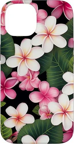 Funda para iPhone 14 Plumeria Flower Pretty Garden Hawaii