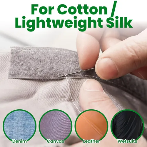 Miniatura 6 de ECOHomes Cinta de gancho y bucle para coser de 3/4 pulgadas de ancho x 33 pies para rollo de tela, tiras cosibles para coser para ropa, ropa, tela