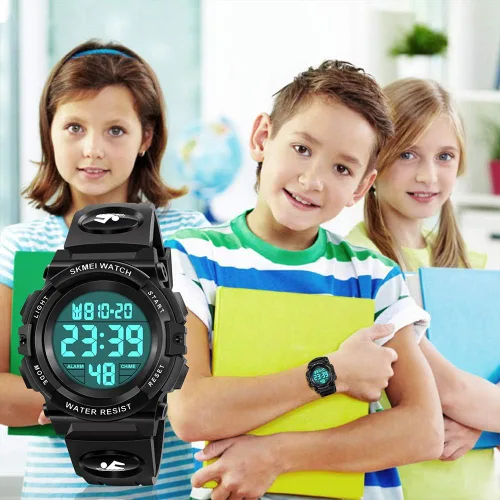 Miniatura 6 de ATIMO Reloj deportivo digital impermeable LED 50M para niños - Regalos para niños