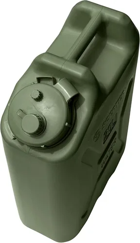 Miniatura 9 de Scepter Paquete de 10 recipientes de agua portátiles de estilo militar para acampar y al aire libre, 5 galones, color verde, dispensador de bebidas