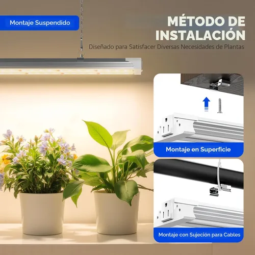 Miniatura 5 de Barrina TX72 luces de cultivo de 4 pies para inicio de semillas, 72W (equivalente a 500W), alto PPFD, espectro completo con LEDs rojos de 660nm
