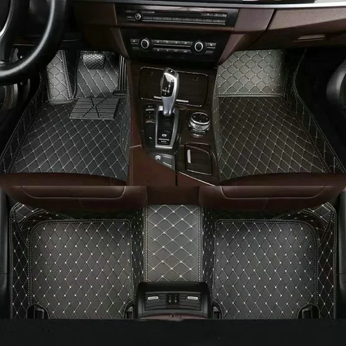 Miniatura 14 de ARAAO Alfombrillas de automóvil personalizadas para hombres y mujeres, sedán, SUV, automóvil, deportivo, antideslizantes, de lujo, (todo negro)