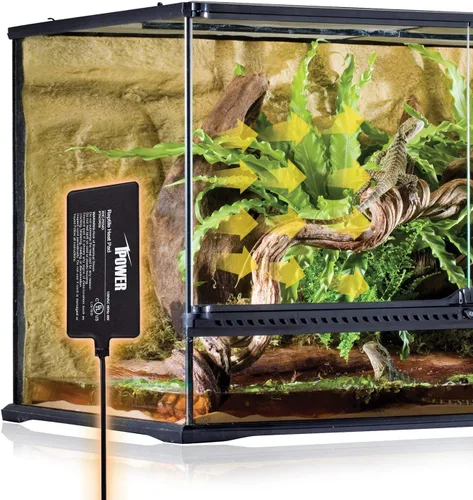 Miniatura 7 de iPower Almohadilla de calor para reptiles de 4 W, calentador de terrario para tortugas, lagartos, ranas y otros animales pequeños, 4 x 7 pulgadas