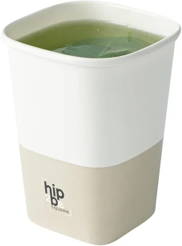Miniatura 29 de Restaurantware Hip 2 Be Square - Tazas de café de papel de 12 onzas, 25 tazas de café reutilizables a prueba de fugas, tapas se venden por separado