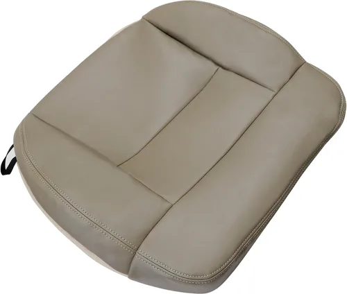 Funda de Asiento Inferior del Lado Izquierdo Delantero del Conductor de Repuesto de Cuero Beige Tostado Compatible con Ford F150 Lariat XL XLT 2004