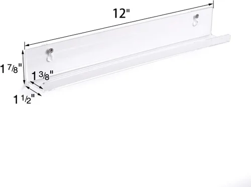 Miniatura 2 de NIUBEE Estante para discos de vinilo transparente para montaje en pared, paquete de 6, soporte para álbumes de discos de acrílico para mostrar tu