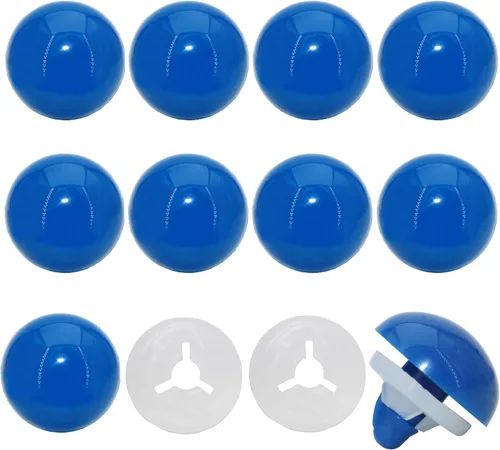 Miniatura 11 de Thalinfayi - 60 ojos de seguridad y arandelas seguras para ganchillo Amigurumi - Ojos de seguridad de plástico grandes de 0.945 in, ojos de Rojo