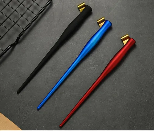 Miniatura 5 de XIAOYU Juego de bolígrafos oblicuos de madera, juego de caligrafía para principiantes, 5 puntas de caligrafía, 3