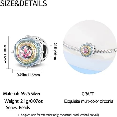 Miniatura 108 de KUNSIR Los abalorios se adaptan a pulseras Pandora para mujer, plata de ley 925, cuentas colgantes de joyería para niñas, dijes de feliz cumpleaños