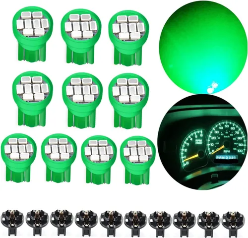 Miniatura 6 de Paquete de 10 bombillas LED T10 194 168 158 161 2825 para panel de instrumentos, panel de instrumentos, panel de instrumentos, panel de Azul