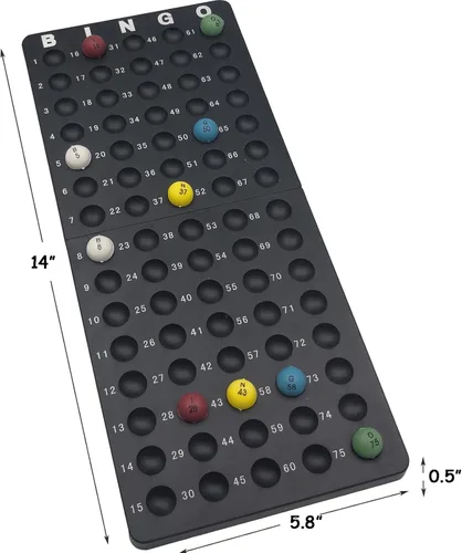 Miniatura 4 de Yuanhe Soporte para bolas de bingo - Bandeja de bolas de bingo de 3/5 pulgadas para fiestas, noches de juego familiares