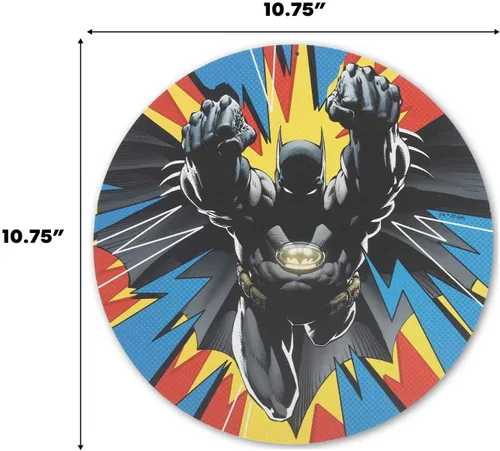 Miniatura 6 de DC Comics Batman Pop Art - Letrero redondo de metal, arte de pared retro de Batman para cueva de hombre, habitación de adolescentes o sala de cine