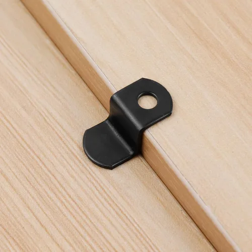 Miniatura 5 de 40 Clips de Lona Desplazados con Tornillos Clips de Metal Negro para Marco de Fotos Abrazaderas de Espejo Clips de Espejo Desplazados de Servicio