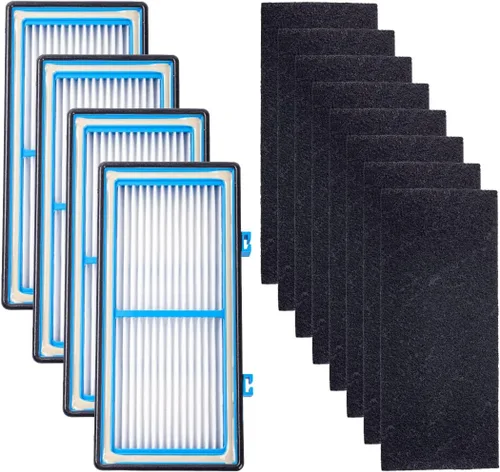 Ying-ti 4 filtros HEPA + 8 filtros de refuerzo de carbono para filtros de repuesto de filtro de aire tipo AER1 Holmes para HAPF30AT y HAP242-NUC