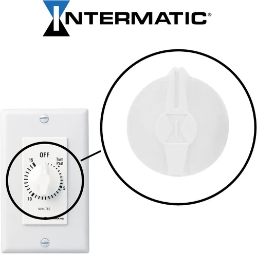 Miniatura 3 de Intermatic 146MT574 Perilla Temporizador para FD Series Spring Wound Timers - Blanco