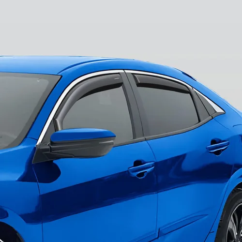 Miniatura 5 de Goodyear - Deflectores de ventana de canal irrompibles para Honda Civic 2016-2021 Sedan, protectores para la lluvia, viseras para la ventana