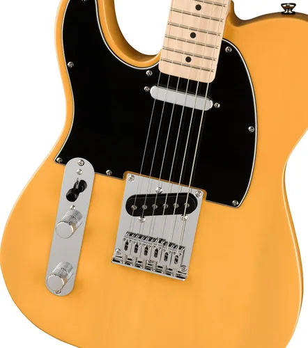 Miniatura 3 de Squier Affinity Series Telecaster - Guitarra eléctrica, con 2 años de garantía, rubio caramelo, diapasón de arce, zurdo Butterscotch Blonde