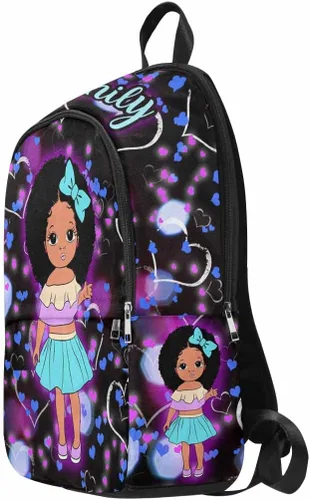 Miniatura 232 de Texto personalizado Elefante desgaste gafas mochila mochila mochila casual Daypack bolsa para mamá niñas, color86-4, Mochilas Daypack