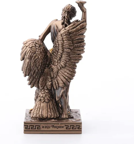 Miniatura 5 de Veronese Design Hebe - Figura de resina de la diosa griega de la juventud pintada a mano con acabado de bronce