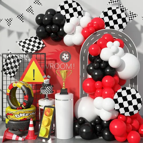 Miniatura 24 de Kit de arco de globos de baloncesto, kit de guirnalda de globos naranja y negro plateado con globos de estrella en explosión, kit de globos