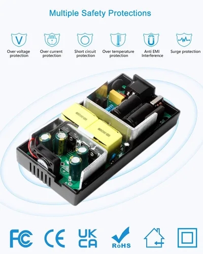 Miniatura 4 de ALITOVE Fuente de alimentación de 12 V 15 A CC 12 voltios 15 amperios 180 W controlador LED adaptador de corriente convertidor de CA a CC 10A 5A