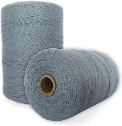 Miniatura 5 de Hilo de urdimbre de telar 100% algodón (verde aguamarina), hilo de urdimbre 8/4 (800 yardas), perfecto para tejer: alfombra, tapiz, alfombra, manta